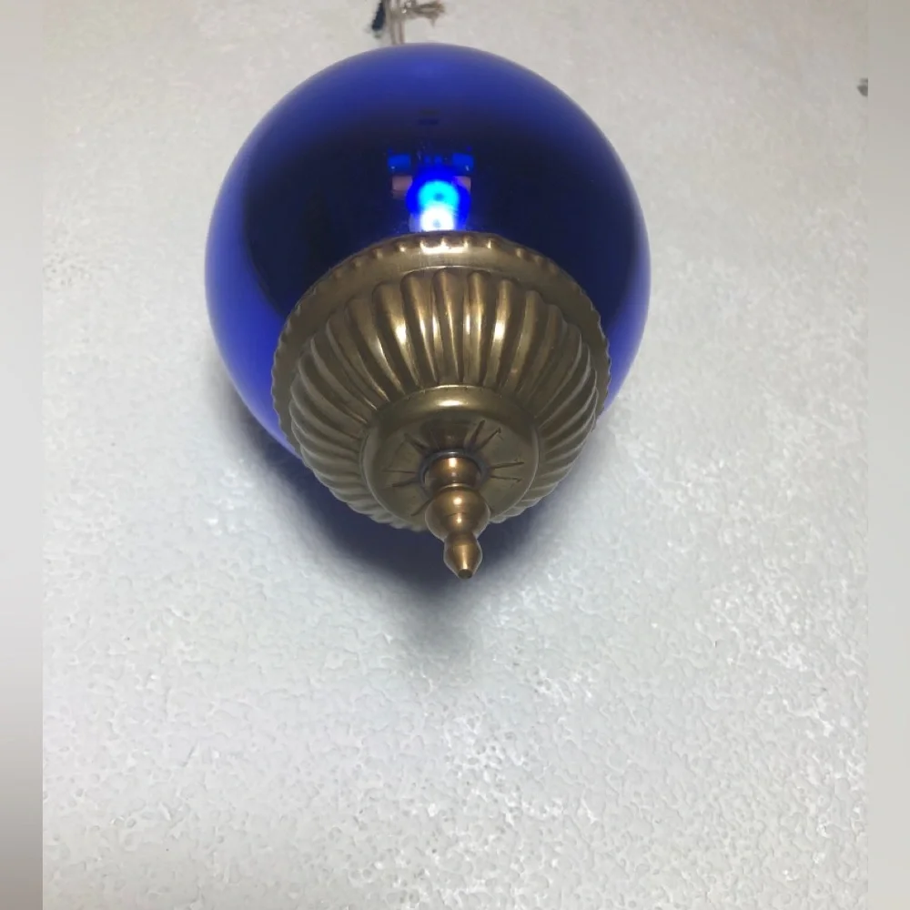 Midwest kugel Blue Glass Kugel Christmas Ornament